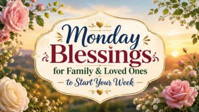 Monday Blessings for Family & Loved Ones to Start Your Week