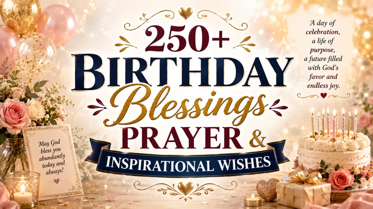 250+ Birthday Blessings Prayer & Inspirational Wishes