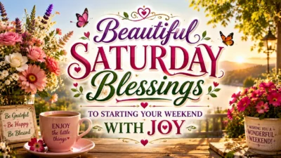 Beautiful Saturday Blessings To Starting Your Weekend With Joy
