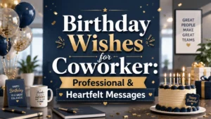 Birthday Wishes for Coworker Professional & Heartfelt Messages