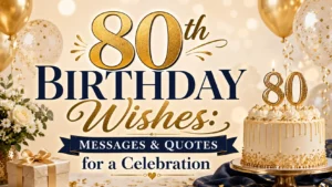 80th Birthday Wishes Messages & Quotes for a Celebration