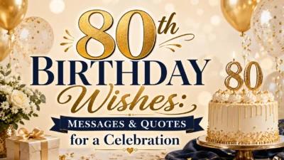 80th Birthday Wishes Messages & Quotes for a Celebration