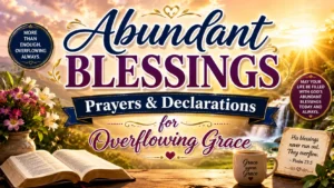Abundant Blessings Prayers & Declarations for Overflowing Grace