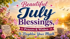 Beautiful July Blessings, Prayers & Wishes to Brighten Your Month