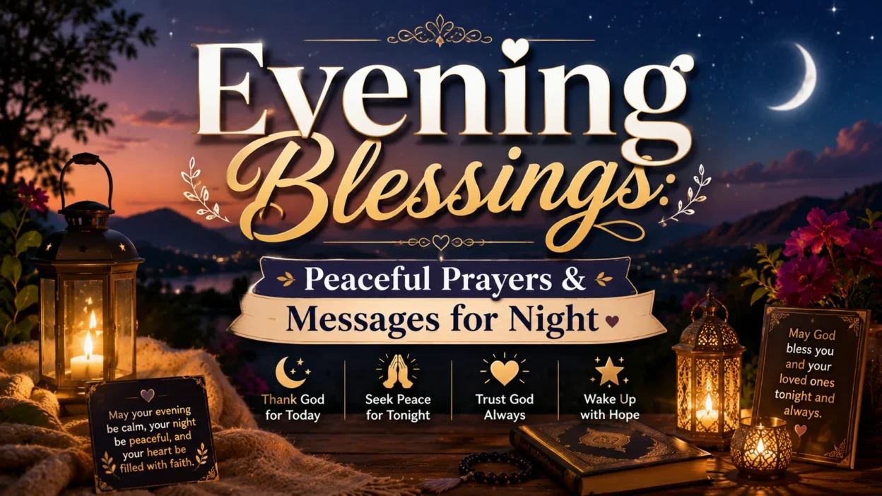 Evening Blessings Peaceful Prayers & Messages for Night