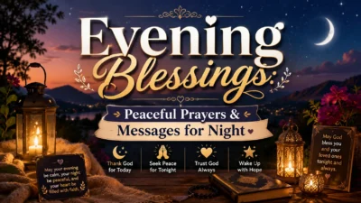 Evening Blessings Peaceful Prayers & Messages for Night