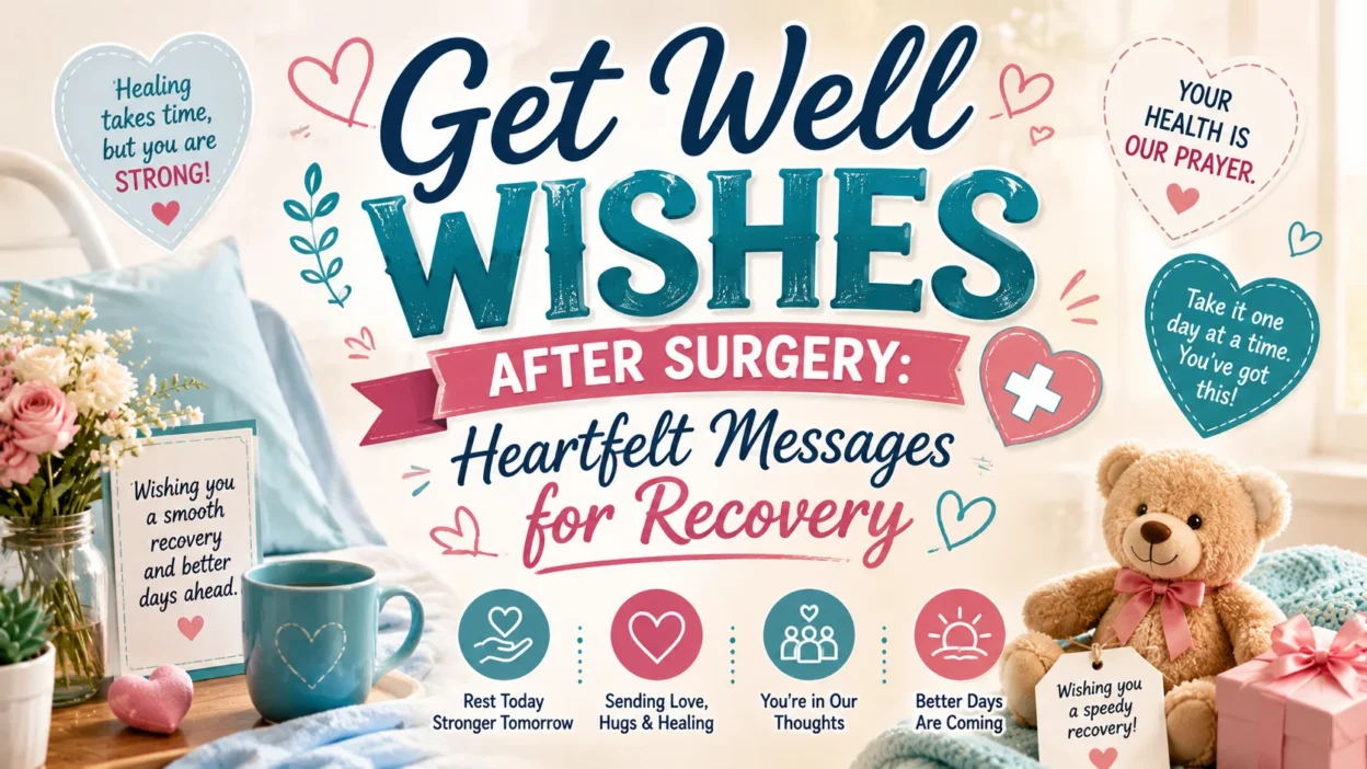Get Well Wishes After Surgery Heartfelt Messages for Recovery