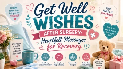 Get Well Wishes After Surgery Heartfelt Messages for Recovery