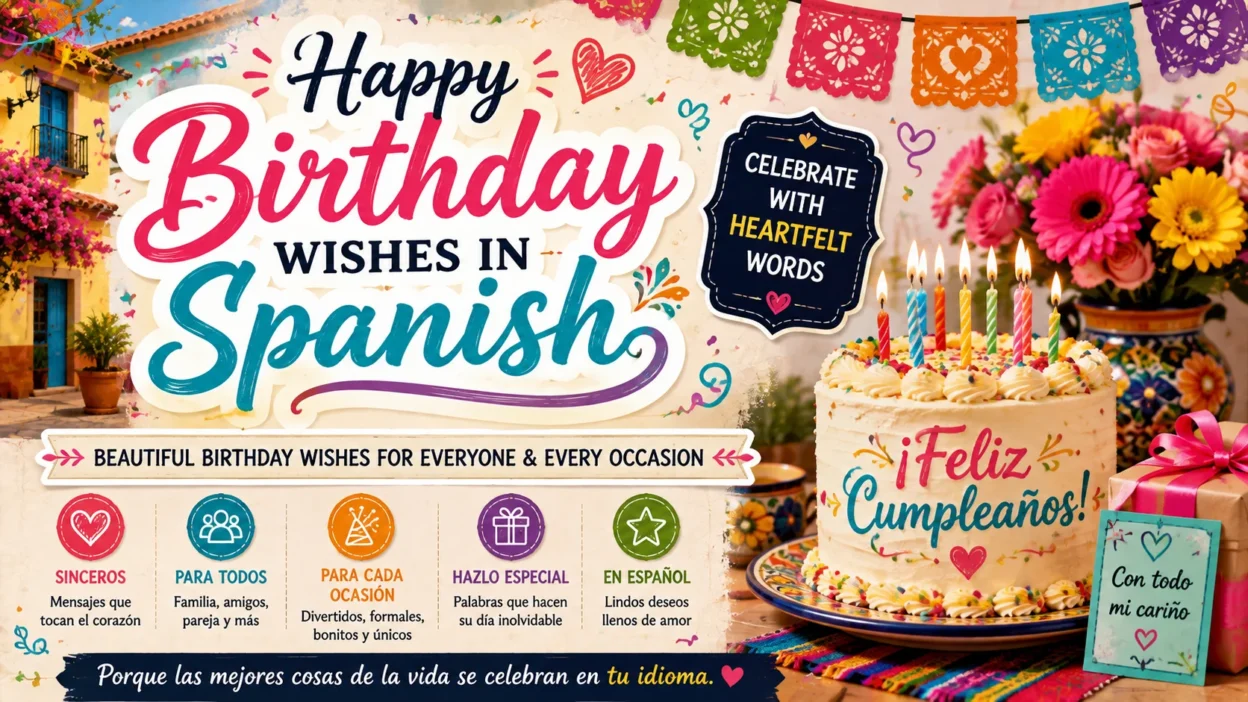 Happy Birthday Wishes in Spanish Celebrate with Heartfelt Words