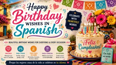 Happy Birthday Wishes in Spanish Celebrate with Heartfelt Words