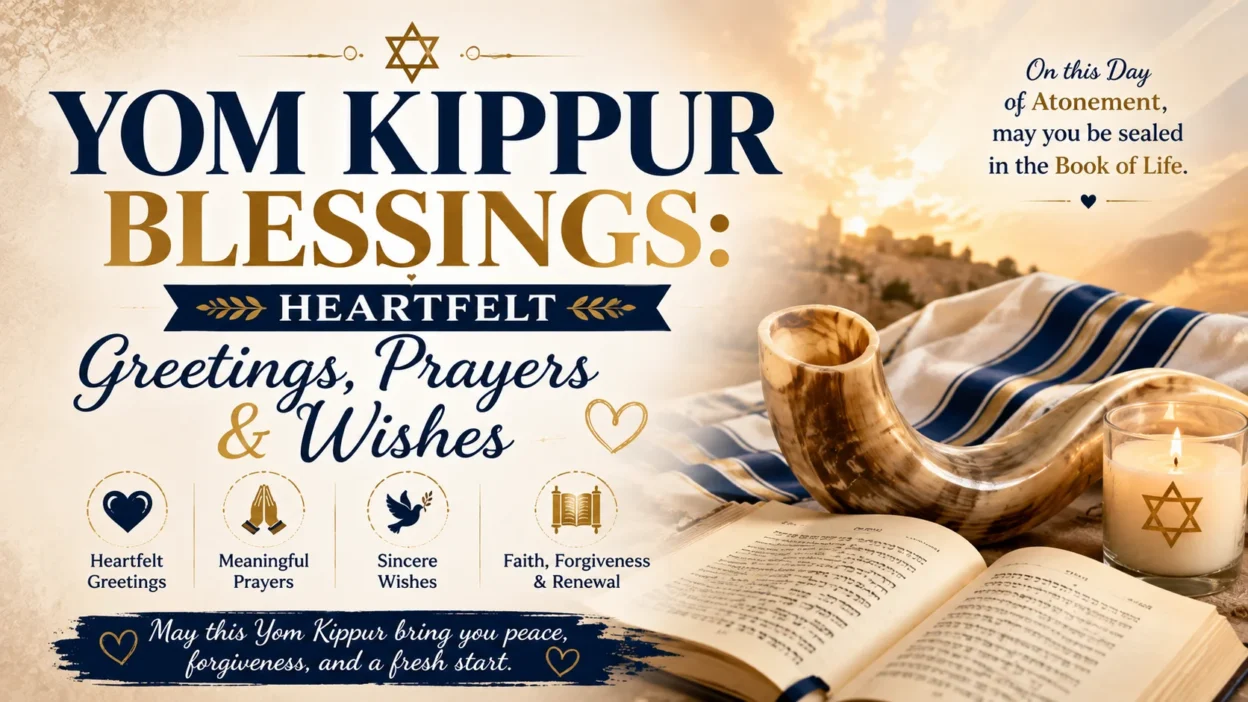Yom Kippur Blessings Heartfelt Greetings, Prayers & Wishes
