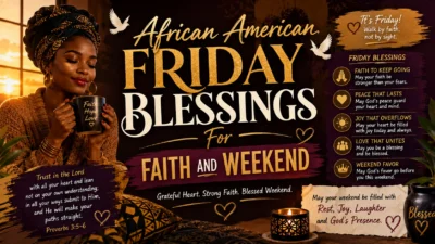 African American Friday Blessings For Faith And Weekend