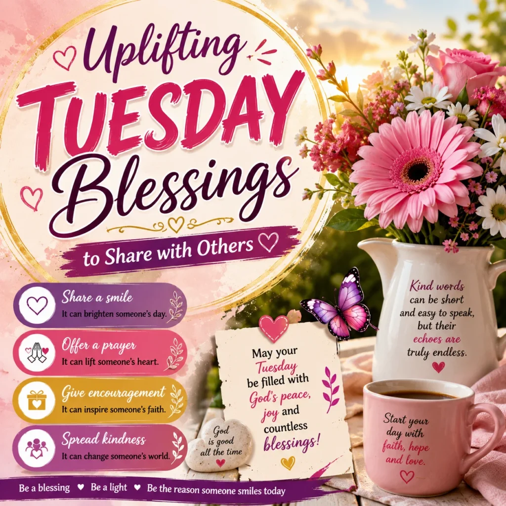Uplifting Tuesday Blessings to Share with Others 💕