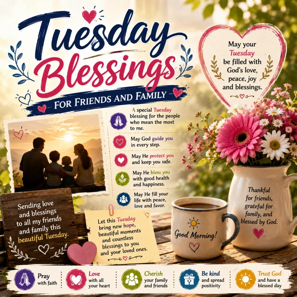 Tuesday Blessings for Friends and Family 👨‍👩‍👧‍👦