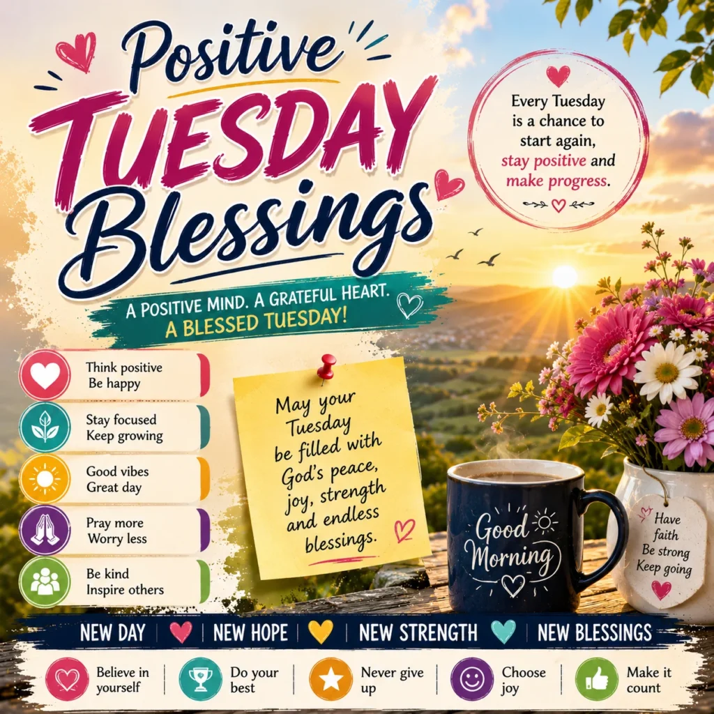 Positive Tuesday Blessings 💪