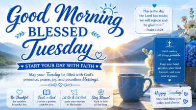 Good Morning Blessed Tuesday Start Your Day with Faith