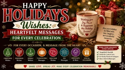 Happy Holidays Wishes Heartfelt Messages for Every Celebration