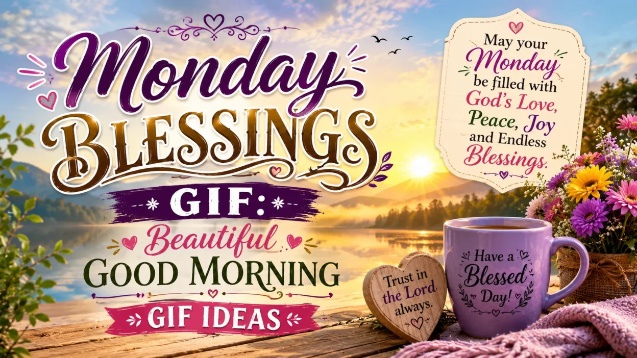 Monday Blessings GIF Beautiful Good Morning GIF Ideas