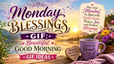 Monday Blessings GIF Beautiful Good Morning GIF Ideas