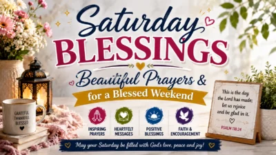 Saturday Blessings Beautiful Prayers & for a Blessed Weekend