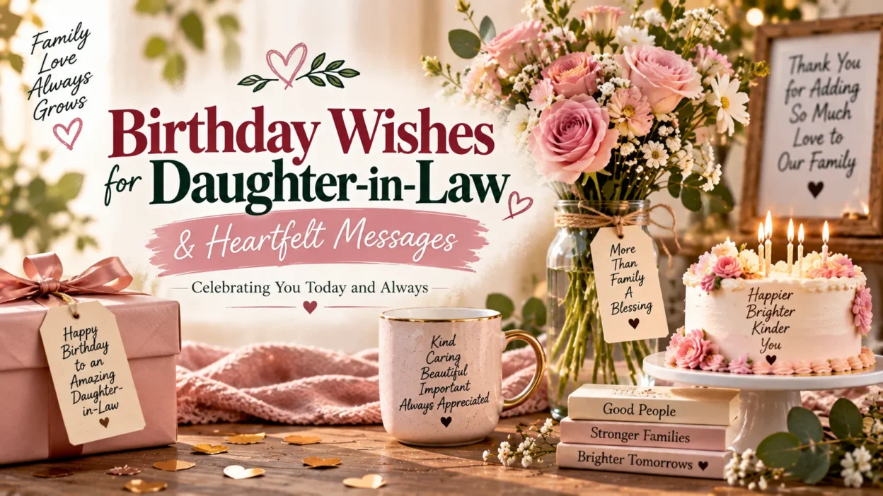 Birthday Wishes for Daughter-in-Law & Heartfelt Messages