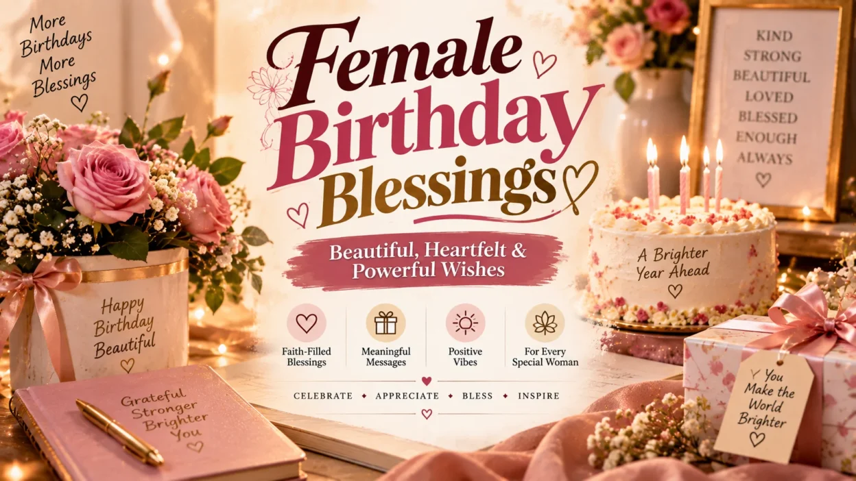 Female Birthday Blessings Beautiful, Heartfelt & Powerful Wishes