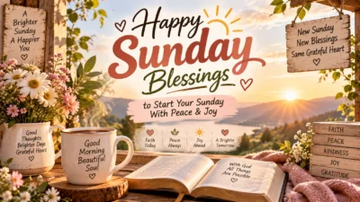 Happy Sunday Blessings to Start Your Sunday With Peace & Joy