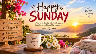 Happy Sunday Images Relaxing & Cheerful Sunday Greetings