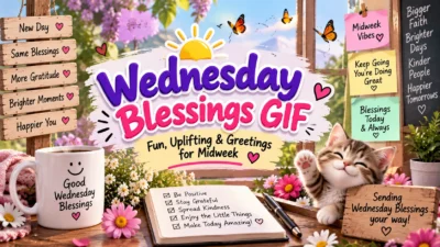 Wednesday Blessings GIF Fun, Uplifting & Greetings for Midweek