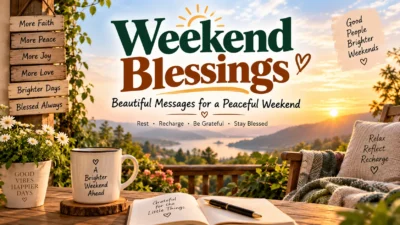Weekend Blessings Beautiful Messages for a Peaceful Weekend