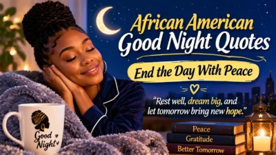 African American Good Night Quotes: End the Day With Peace