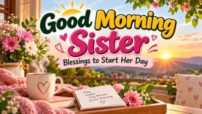 Good Morning Sister Blessings to Start Her Day
