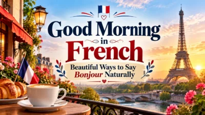 Good Morning in French Beautiful Ways to Say Bonjour Naturally